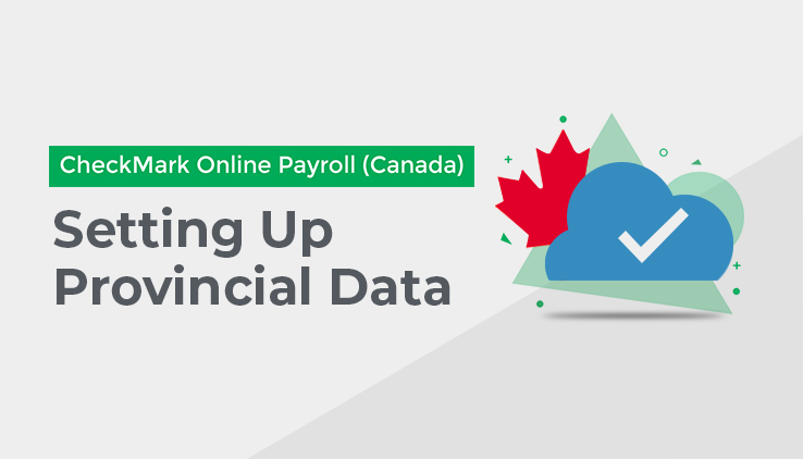 Setting up provincial data