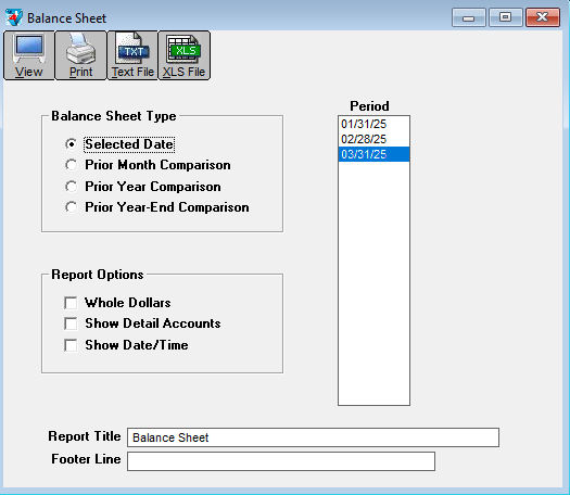 balance sheet