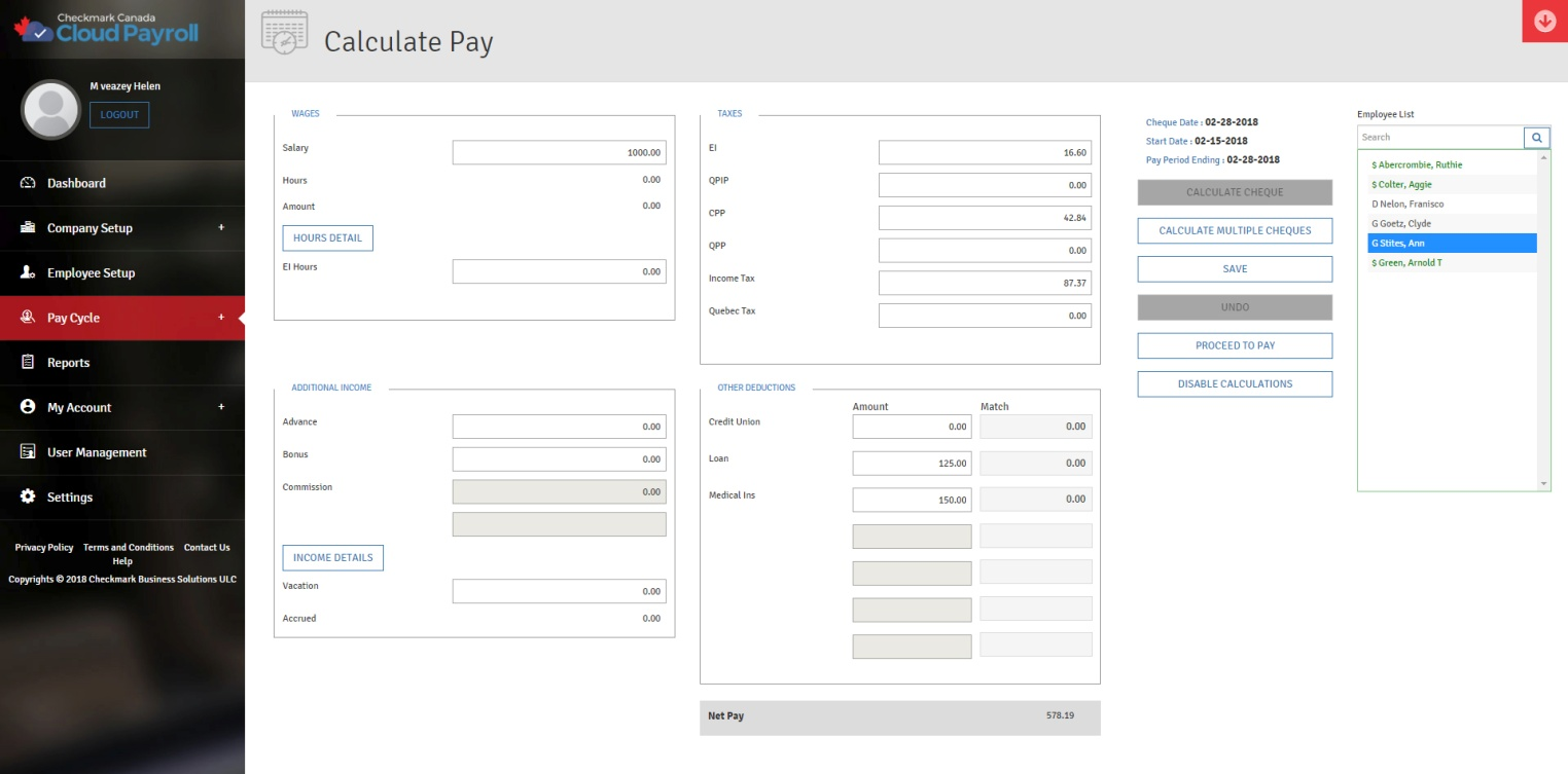 calculate pay