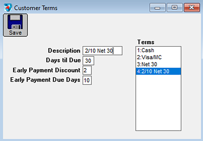 customer terms