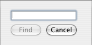find dialog