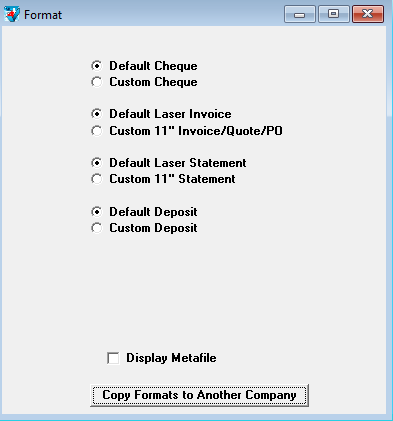 format window