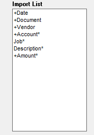 import list in multiledger