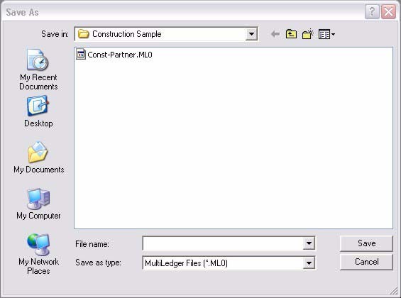 new company file