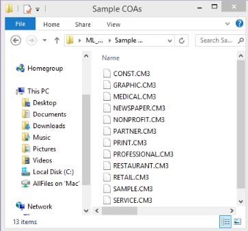 sample chart of accounts