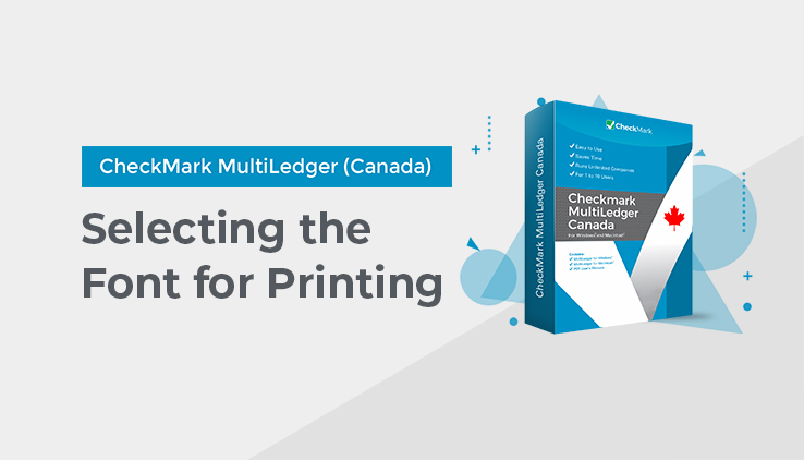 selecting the font for printing