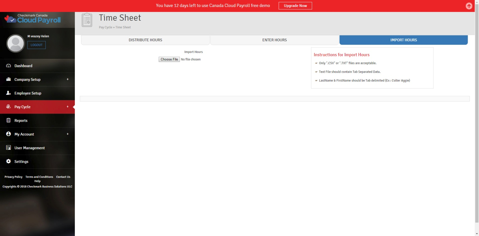 time sheet
