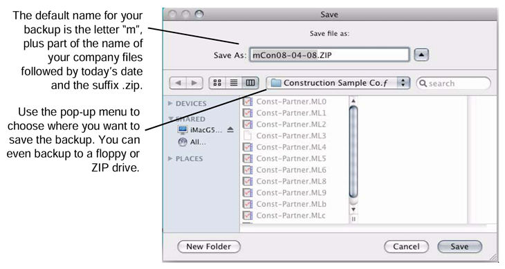 back up company files on mac
