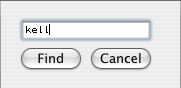 find dialog enter characters