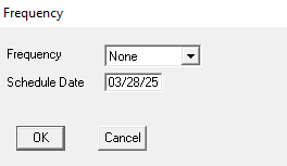 frequency dialog box