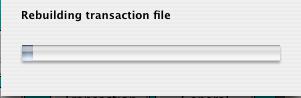 rebuilding transaction file
