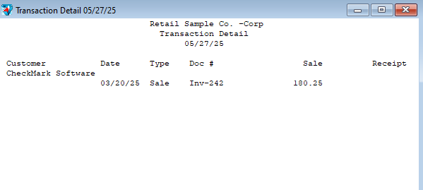 transaction history details